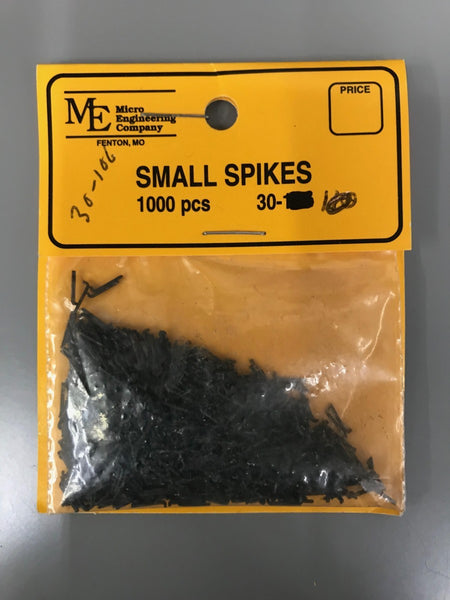 Micro Eng - Blackened Metal Spikes - Small 1/4 Long pkg(1,000