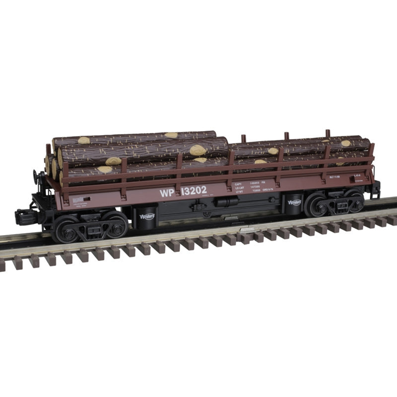 Atlas 3001174 O Western Pacific 3-Rail Premier Log Dump Car