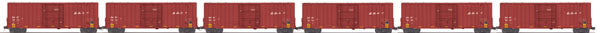 MTH 20-90412 O Burlington Northern Santa Fe 50' High Cube Box Car Set (Set of 6)