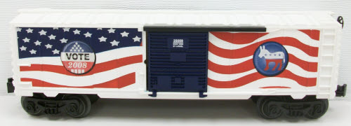 Lionel 6-25059 Democrat 2008 Election Boxcar