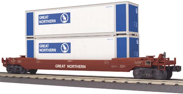 MTH 30-76379 Great Northern Husky Stack Car