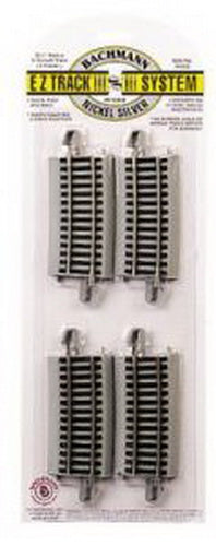 Bachmann 44508 HO Nickel Silver 33.25" Radius 6° Curved E-Z Track (4 Pack)