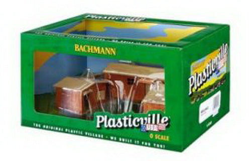 Bachmann 45306 O Plasticville Built-Up HobO Plasticville Jungle Buildings