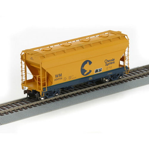 Athearn 95950 HO Scale Chessie/WM ACF 2970 Covered Hopper #604956