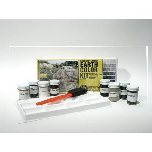 Woodland Scenics C1215 Earth Colors Liquid Pigment Kit