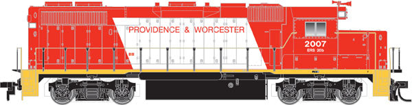 Atlas 10001219 TM GP38-2 Providence & Worcester 2009 HO