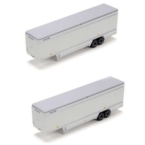 Athearn 27952 HO RTR UPSZ Gray 40' Parcel Trailer (Pack of 2)