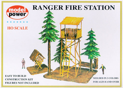 Model Power 438 HO Scale Ranger Fire Station Building Kit