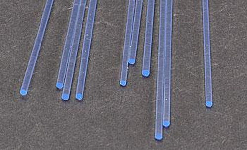Plastruct 90251 1/16" x 10" Fluorescent Blue Acrylic Round Rod (Pack of 10)