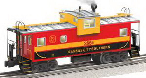 Lionel 6-27661 Kansas City Southern Extended Vision Caboose w/ Smoke & Light