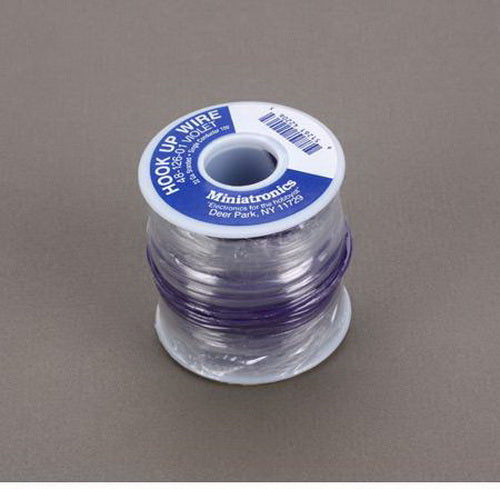 Miniatronics 48-126-01 Violet 100' Spool 22 Gauge Single Conductor Stranded Wire