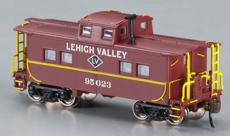 Bachmann 16852 N Lehigh Valley Northeast-Style Steel Cupola Caboose #95023 (Red)