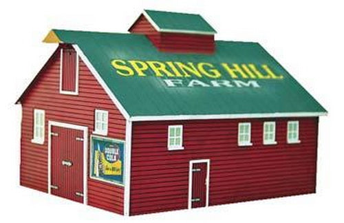 Imex 6331 N Scale Spring Hill Red Barn with Green Roof