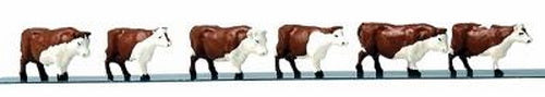 Life Like 1605 HO SceneMaster Cattle Figures (Set of 6)