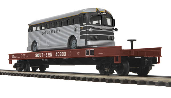 MTH 20-98830 Southern Flat Car with Die-Cast Bus