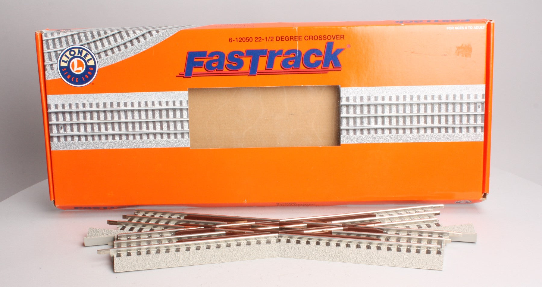 Lionel 6-12050 O FasTrack 22.5 Degree Crossover – Trainz