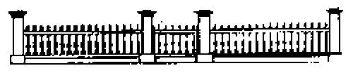 Grandt Line 5119 HO Gat Post and Picket Fence Set