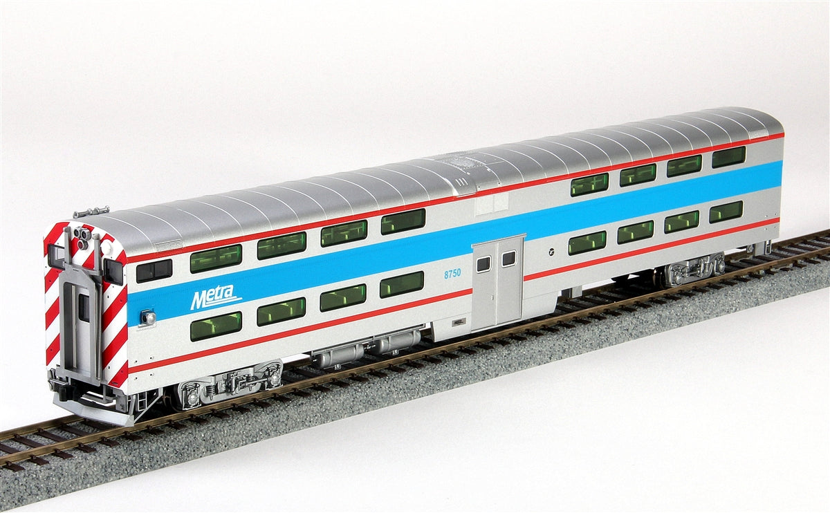 Kato 35-6025 HO Chicago Metra Bi-Level Cab-Coach #8750