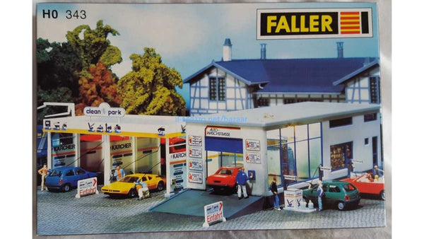 Faller 343 HO Scale Functioning Car Wash Building Kit – Trainz