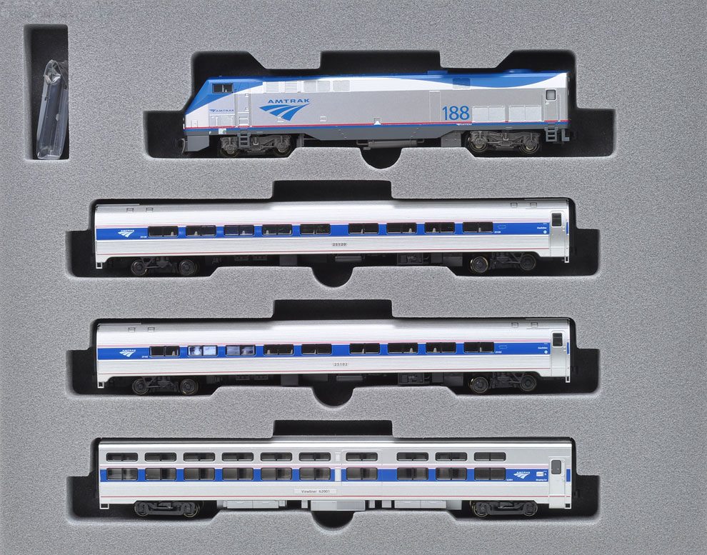 Kato 106-6281 Amtrak P42 Ph VI Intercity Express N Gauge Diesel Train Set w/DCC