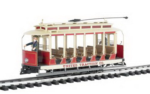 Bachmann 93937 G Scale Open Street Car Maroon & Beige #2259