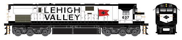 Bowser 23539 HO Scale Lehigh Valley Alco C-628 Diesel Locomotive #626