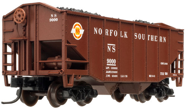 Atlas 41334 N Norfolk & Southern 2-Bay 55-Ton Fishbelly Coal Hopper #9000