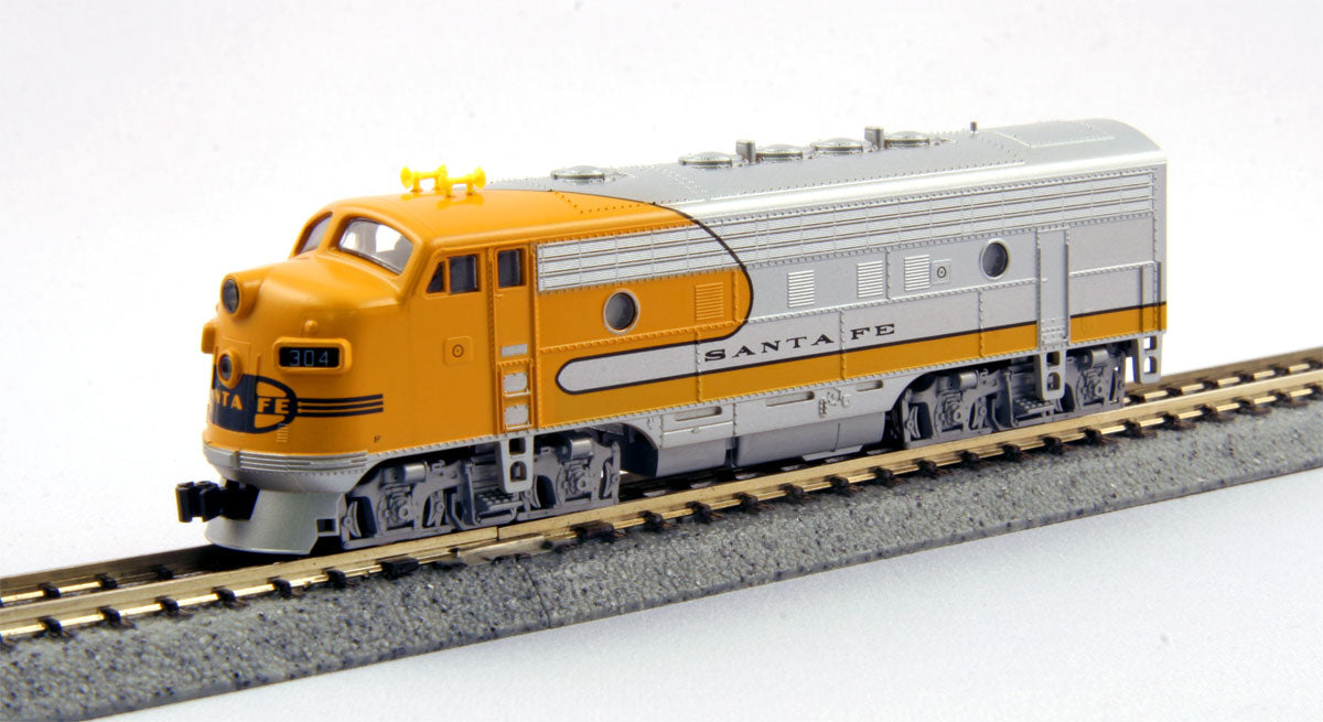 Kato 176-2125 N Scale AT&SF F7A 'Yellow Bonnet' Diesel Locomotive #304