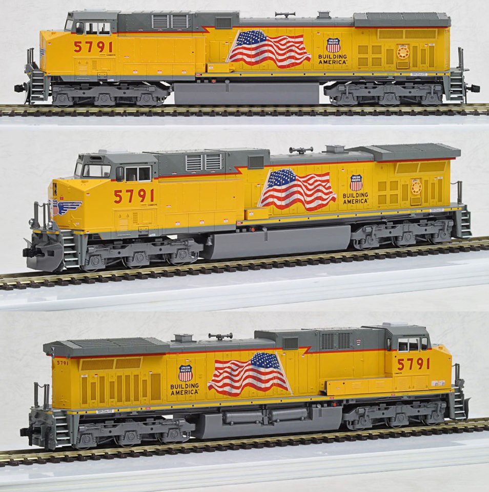 Kato 37-6438 HO Union Pacific AC4400CW Diesel Locomotive #5791/Flag Unit