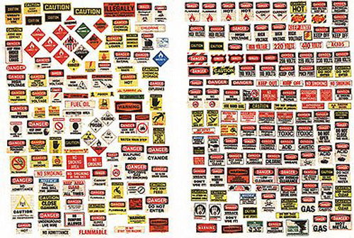 JL Innovative Design 361-696 Signs/Posters Danger & Warning Signs (250 Signs)