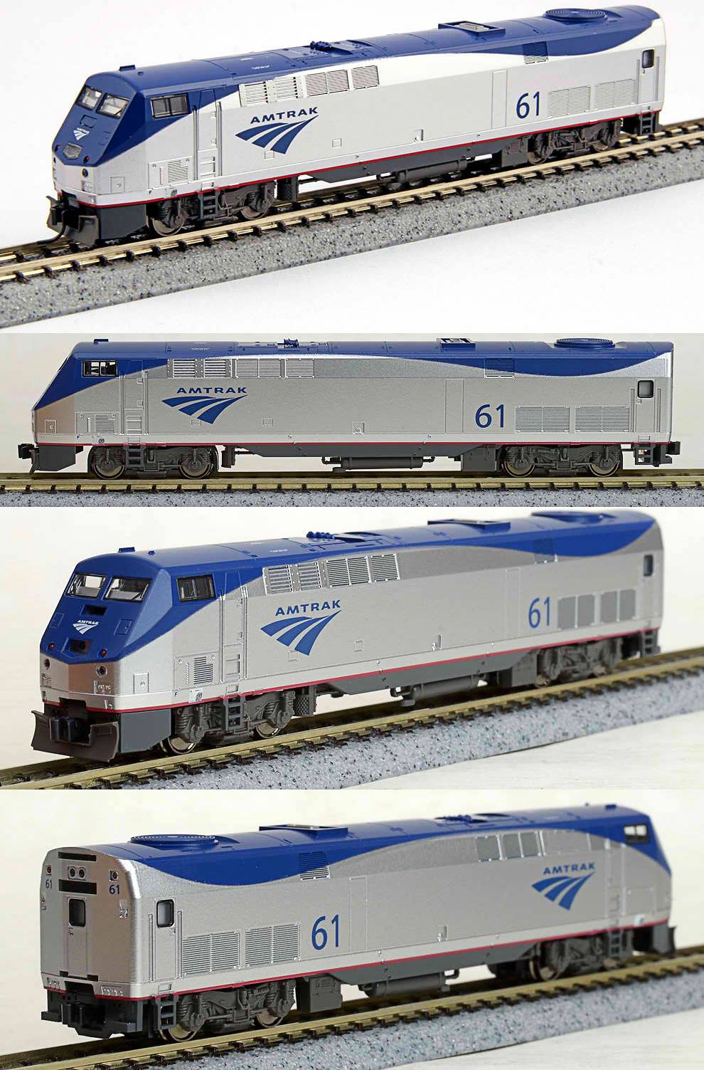 Kato 176-6025 N Scale Amtrak Powered P42 Phase VB Diesel Locomotive #61