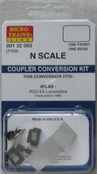 Micro-Trains 1153 N Atlas RSD 4/5 Pilot Locomotive Coupler Conversion Kit