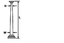 Plastruct 90991 Georgian Column