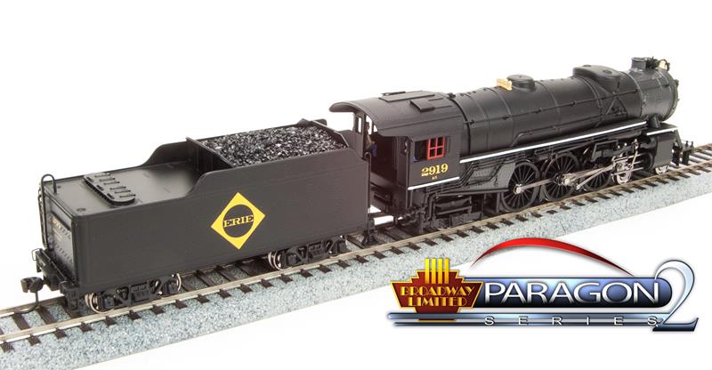 Broadway Limited 1064 HO Erie USRA Heavy Pacific 4-6-2 Paragon2™ #2922