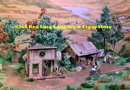 Campbell Scale Models 365 HO Kee Ling Laundry & Cigar Store Building Kit