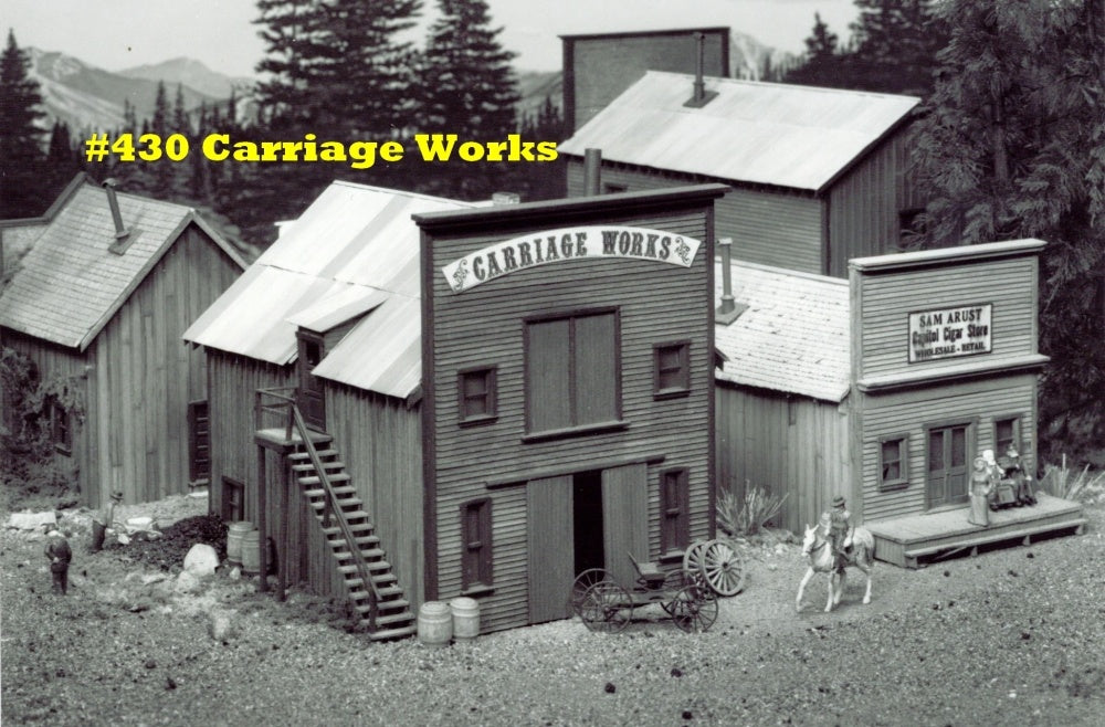 Campbell Scale Models 430 HO Carriage Works Building Kit