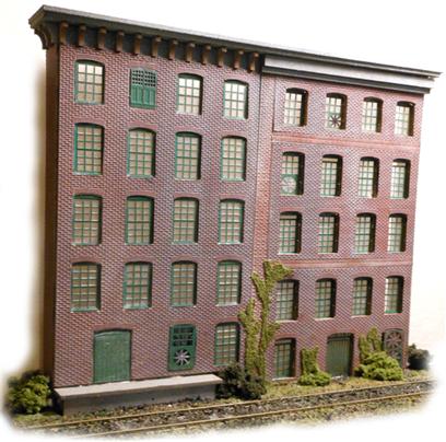 The N Scale Architect 50066 HO Wall Panel System Starter Set Kit - Modern Brick