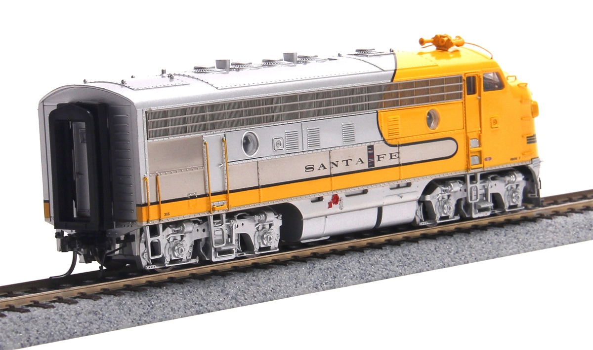 MTH 80 2115 0 AT SF F 7 A Yellow Silver Diesel Locomotive Trainz