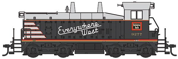 Walthers 920-80153 N Scale CB&Q EMD SW9/1200 Diesel Locomotive #9277