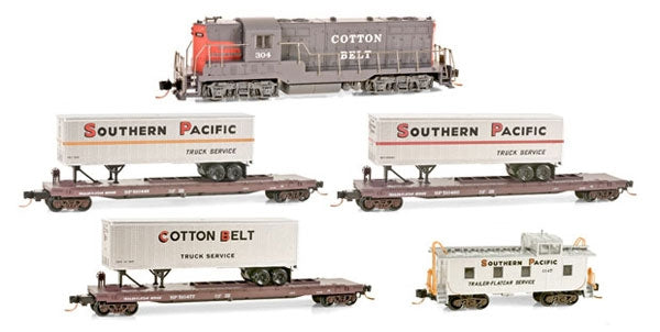 Micro-Trains 99301190 Cotton Belt/SP Piggyback N Gauge Train-Only Set