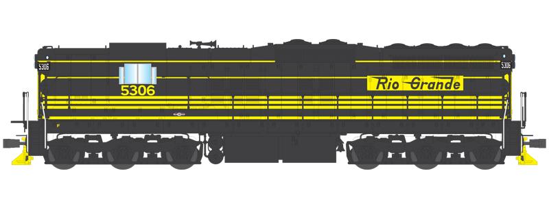 Broadway Limited 2406 HO Denver & Rio Grande Western EMD SD9 #5306