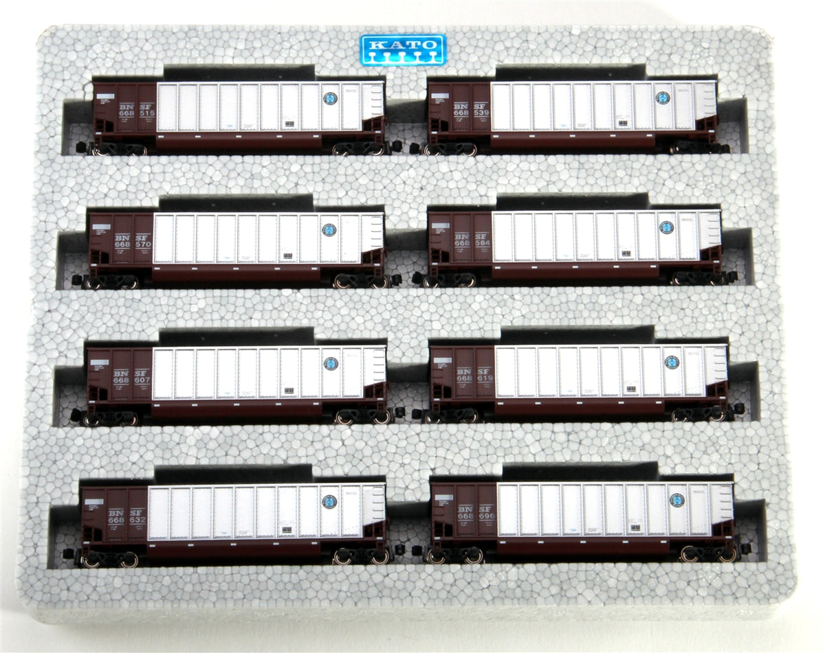 Kato 106-4622 N Scale BNSF BethGon Coalporter 8-Car Set