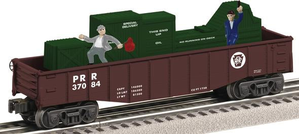 Lionel 6-37084 O PRR Cop & Hobo Animated Gondola