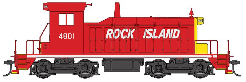 Walthers 910-9209 Rock Island EMD SW1 Diesel Locomotive Switcher #4801