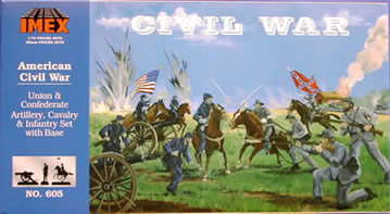 Imex 605 1:72 Union & Confederate Cavalry Artillery Infantry Civil War Figure