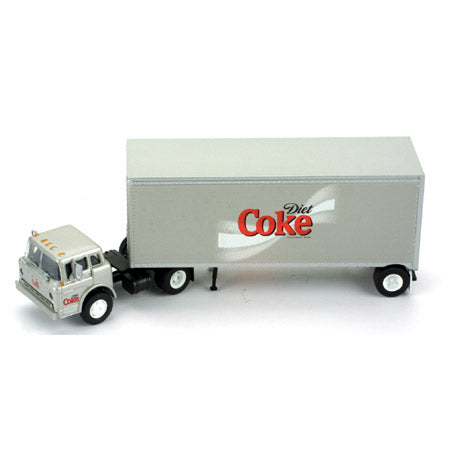 Athearn 8241 HO Gray Diet Coke Ford C Tractor W/T28' Pup Trailer