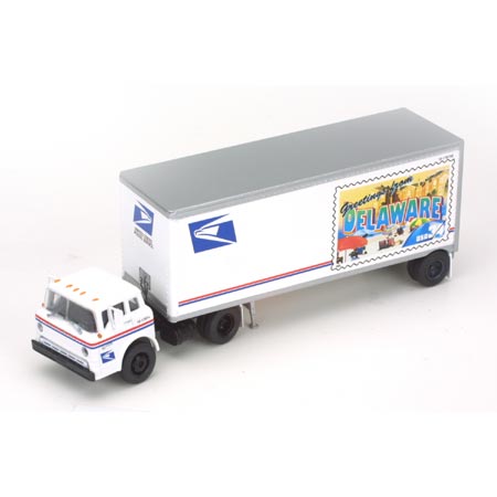 Athearn 93408 1:87 USPS Tractor & 28'' Delaware Pup Trailer