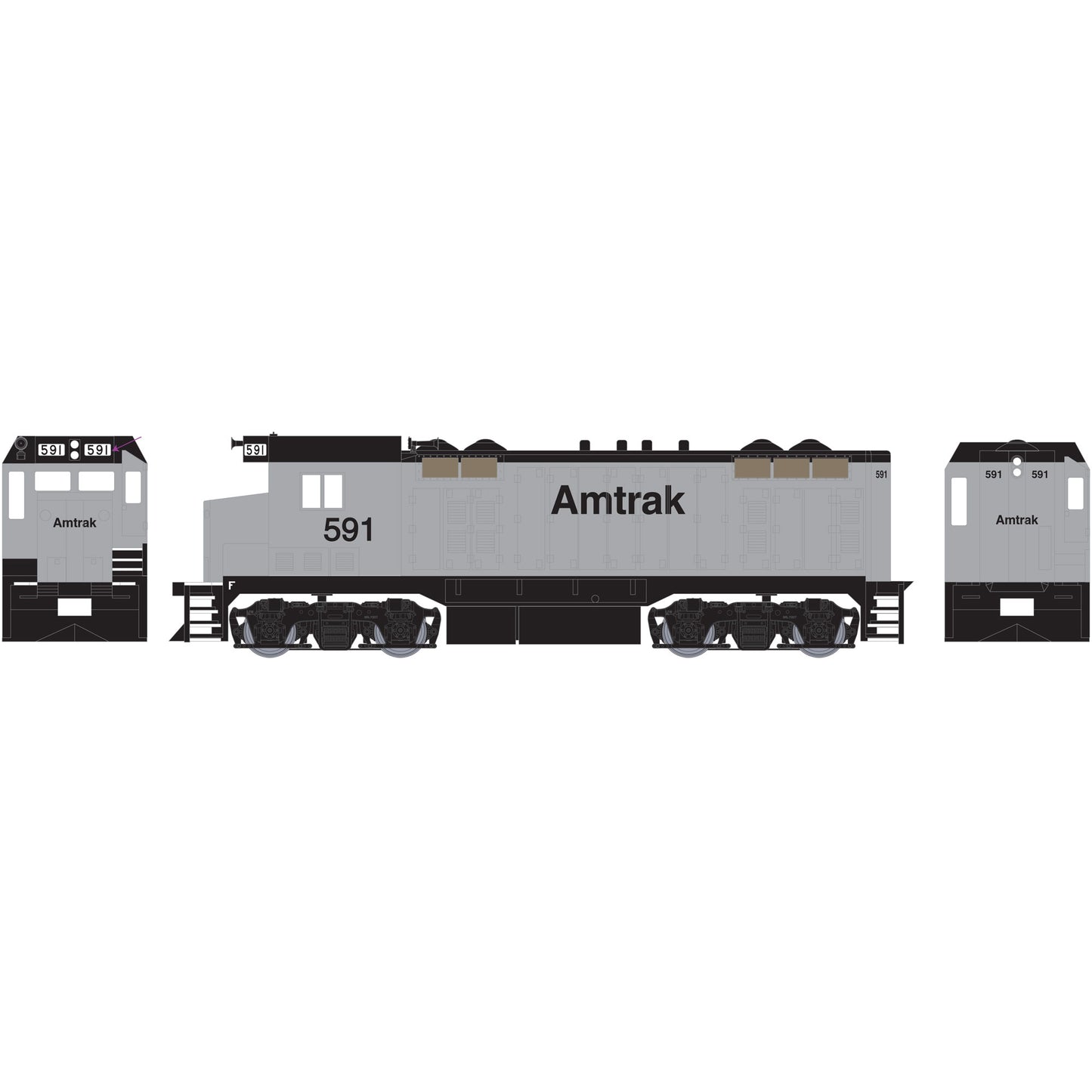 Athearn 89931 HO RTR CF7 Amtrak #591