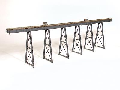 Micro Engineering 75-550 HO 210' Low Bridge Tall Steel Viaduct with Bents