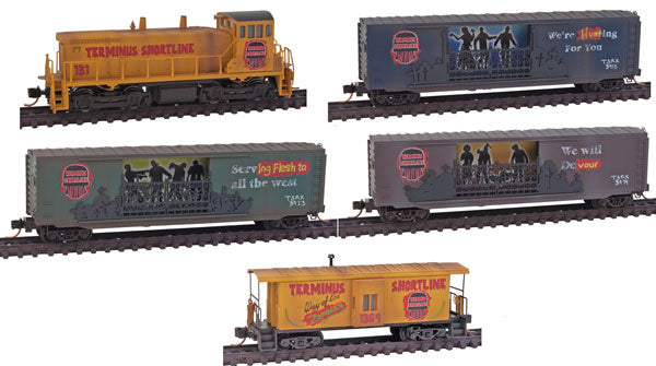 N scale cheap halloween train sets